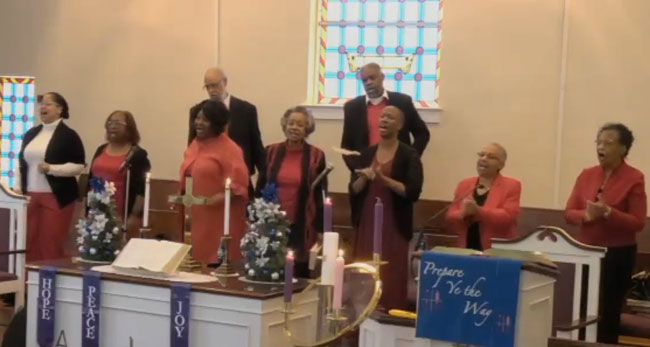 December 17 as Hughes Memorial UMC continued its Christmas 2023 celebrations with songs